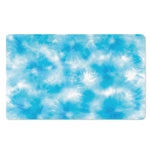 Blue Shibori Tie Dye Print Polyester Doormat