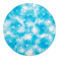 Blue Shibori Tie Dye Print Round Blanket