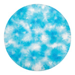 Blue Shibori Tie Dye Print Round Blanket