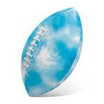 Blue Shibori Tie Dye Print Rugby Ball