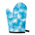 Blue Shibori Tie Dye Print Single Oven Mitt