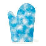 Blue Shibori Tie Dye Print Single Oven Mitt