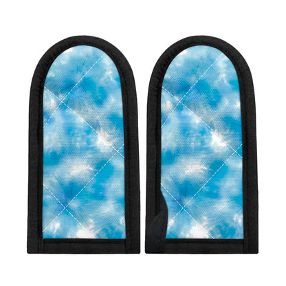Blue Shibori Tie Dye Print Skillet Handle Cover