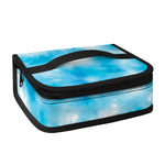 Blue Shibori Tie Dye Print Small Lunch Bag