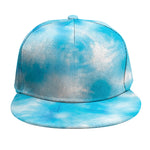 Blue Shibori Tie Dye Print Snapback Cap