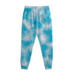 Blue Shibori Tie Dye Print Sweatpants