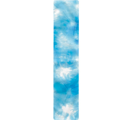 Blue Shibori Tie Dye Print Table Runner