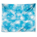 Blue Shibori Tie Dye Print Tapestry