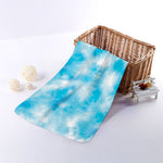 Blue Shibori Tie Dye Print Towel