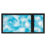 Blue Shibori Tie Dye Print Trifold Wallet