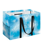 Blue Shibori Tie Dye Print Utility Tote Bag