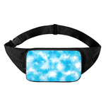 Blue Shibori Tie Dye Print Waist Bag