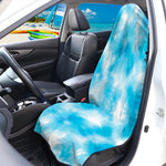 Blue Shibori Tie Dye Print Waterproof Car Seat Cover