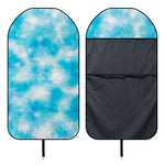 Blue Shibori Tie Dye Print Waterproof Car Seat Cover