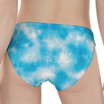 Blue Shibori Tie Dye Print Women's Panties