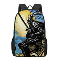 Blue Sky And Golden Sun Samurai Print 17 Inch Backpack