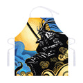 Blue Sky And Golden Sun Samurai Print Adjustable Apron