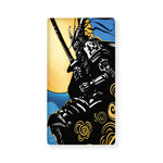 Blue Sky And Golden Sun Samurai Print Baby Crib Sheet