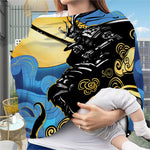Blue Sky And Golden Sun Samurai Print Baby Seat Cover