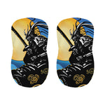 Blue Sky And Golden Sun Samurai Print Bar Stool Covers