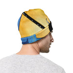 Blue Sky And Golden Sun Samurai Print Beanie