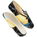 Blue Sky And Golden Sun Samurai Print Casual Shoes