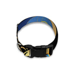 Blue Sky And Golden Sun Samurai Print Dog Collar