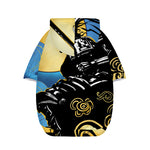 Blue Sky And Golden Sun Samurai Print Dog Zip Up Hoodie