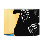 Blue Sky And Golden Sun Samurai Print Drum Lamp Shade