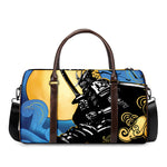 Blue Sky And Golden Sun Samurai Print Duffle Bag