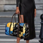 Blue Sky And Golden Sun Samurai Print Duffle Bag