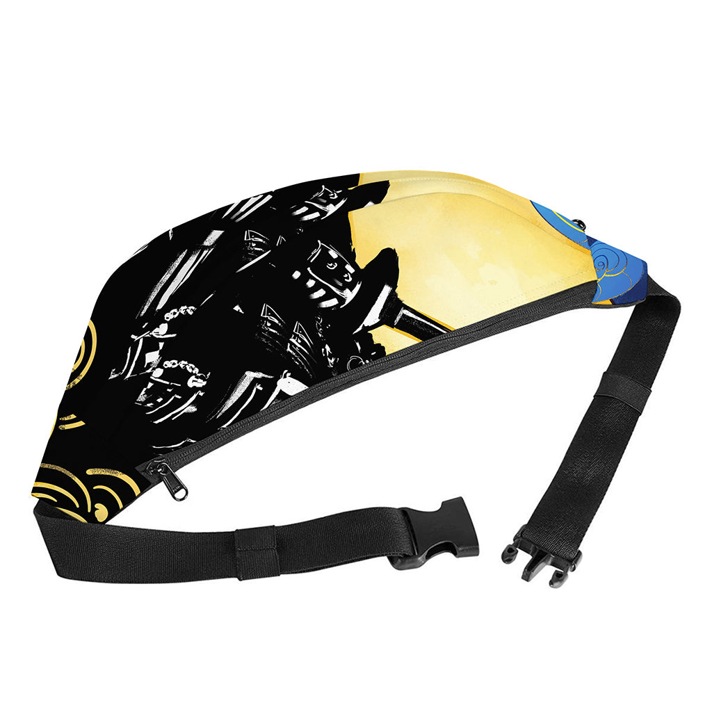 Blue Sky And Golden Sun Samurai Print Fanny Pack