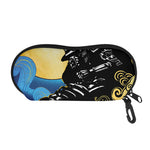 Blue Sky And Golden Sun Samurai Print Glasses Case