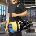 Blue Sky And Golden Sun Samurai Print Gym Bag