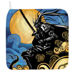 Blue Sky And Golden Sun Samurai Print Hand Towel