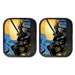 Blue Sky And Golden Sun Samurai Print Handle Covers