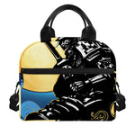 Blue Sky And Golden Sun Samurai Print Insulated Lunch Bag
