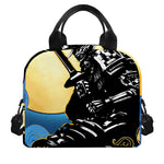 Blue Sky And Golden Sun Samurai Print Insulated Lunch Bag