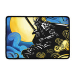 Blue Sky And Golden Sun Samurai Print Kitchen Mat