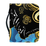 Blue Sky And Golden Sun Samurai Print Leather Bible Cover