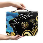 Blue Sky And Golden Sun Samurai Print Leather Bible Cover