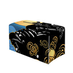 Blue Sky And Golden Sun Samurai Print Leather Tissue Box Cover