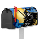 Blue Sky And Golden Sun Samurai Print Mailbox Cover