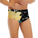 Blue Sky And Golden Sun Samurai Print Men's Briefs