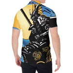 Blue Sky And Golden Sun Samurai Print Men's Shirt