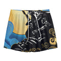 Blue Sky And Golden Sun Samurai Print Mesh Shorts