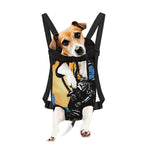 Blue Sky And Golden Sun Samurai Print Pet Carrier Backpack