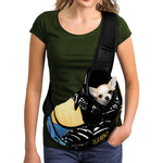Blue Sky And Golden Sun Samurai Print Pet Sling Carrier