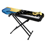 Blue Sky And Golden Sun Samurai Print Piano Keyboard Cover