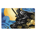 Blue Sky And Golden Sun Samurai Print Polyester Doormat